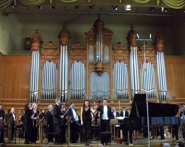 Concert in Grand Hall of Moscow State P.Tchaikovsky Conservatoire